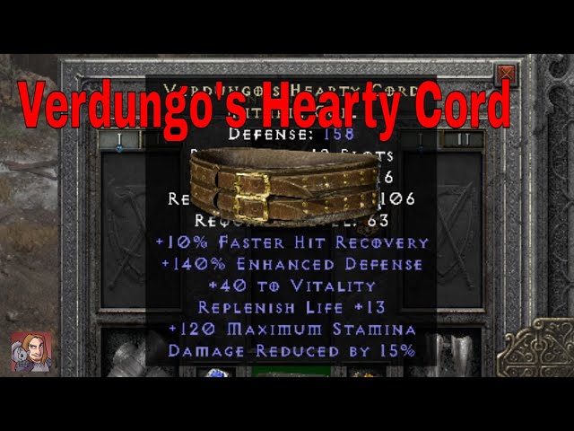 Everything You Need to Know About Verdungo's Hearty Belt in Diablo 2 Resurrected