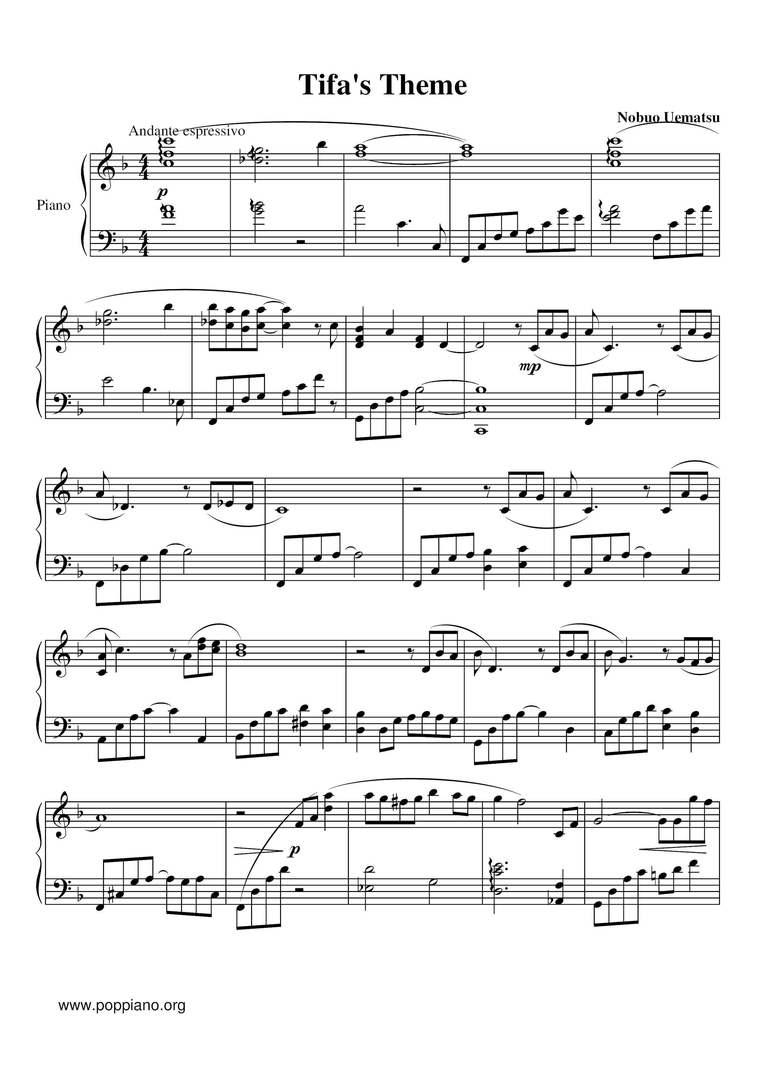 Tifa's Theme Piano Sheet Music: A Comprehensive Guide to Playing the Iconic Final Fantasy 7 Song