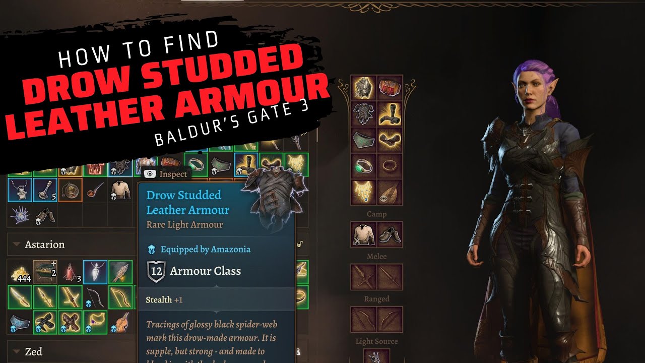 Drow Leather Armor BG3: A Comprehensive Guide to the Hidden Power of the Underdark's Finest Gear