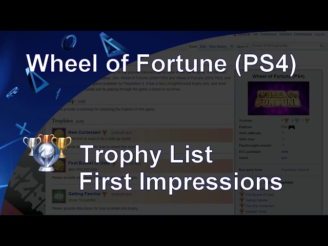 Wheel of Fortune Trophy Guide: Mastering Every Step to Unlock the Ultimate Achievement