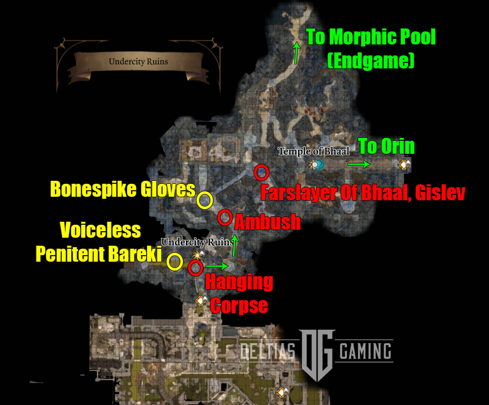 BG3 Undercity Ruins Map: A Complete Guide to Navigating the Depths