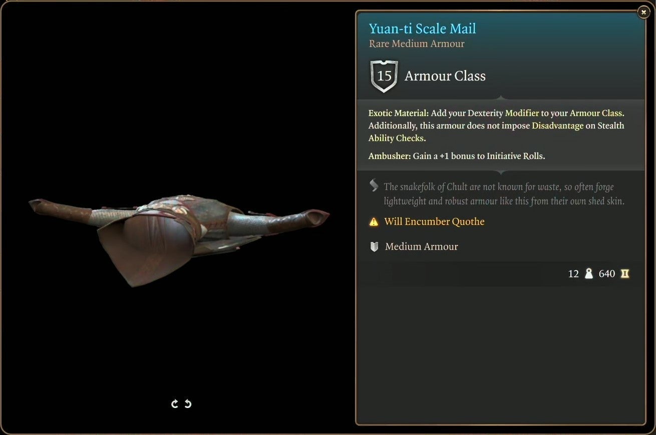 BG3 Yuan Ti Scale Mail: A Detailed Guide for Players