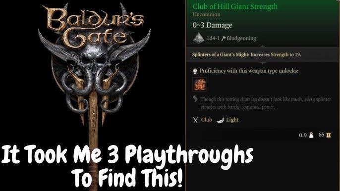 BG3 Hill Giant Strength: Unlocking the Power of Giants in Baldur's Gate 3