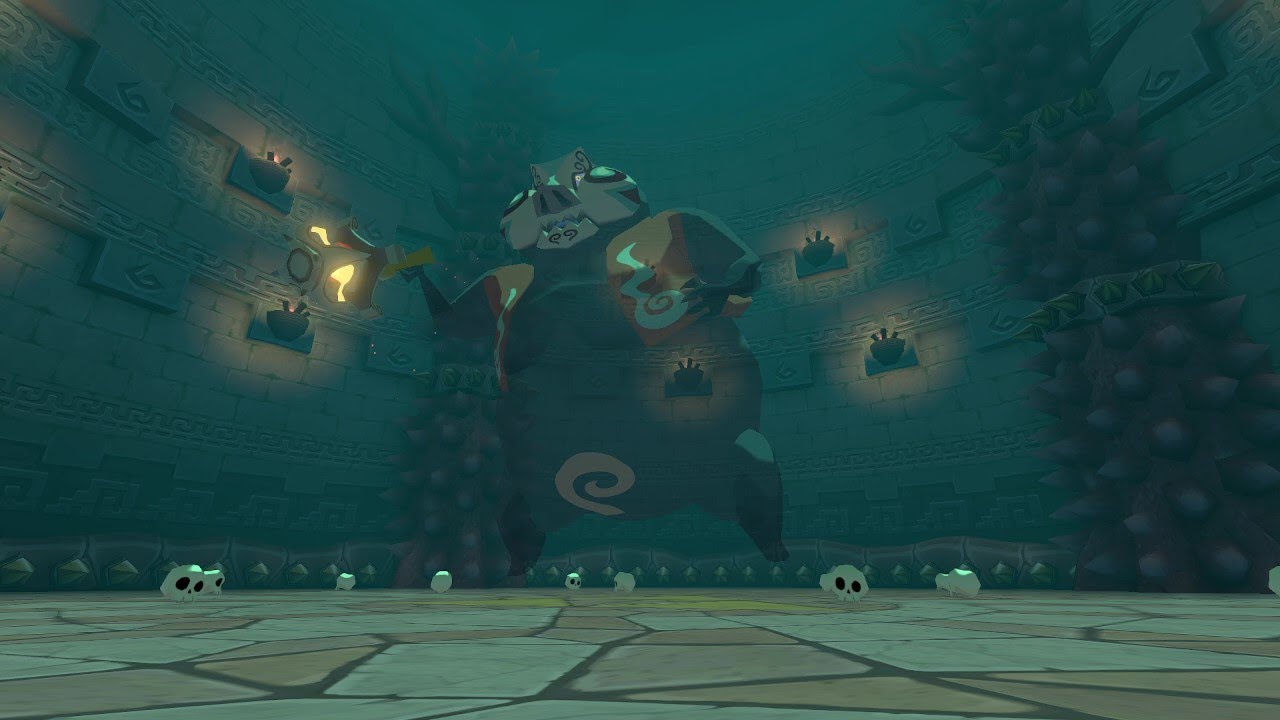 Exploring the Wind Temple in The Legend of Zelda: The Wind Waker