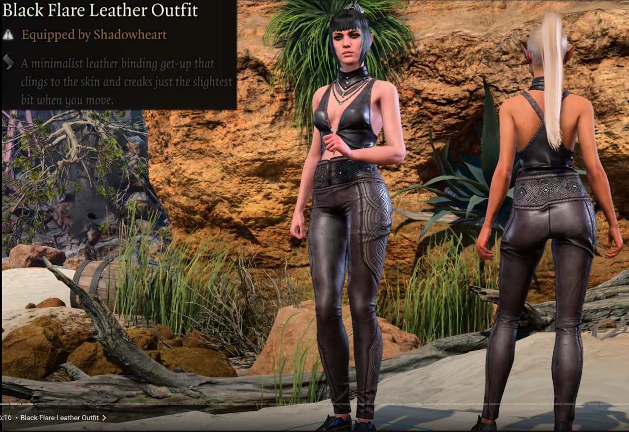 Black Flare Leather Outfit in BG3: A Stylish and Practical Choice for Your Adventurer