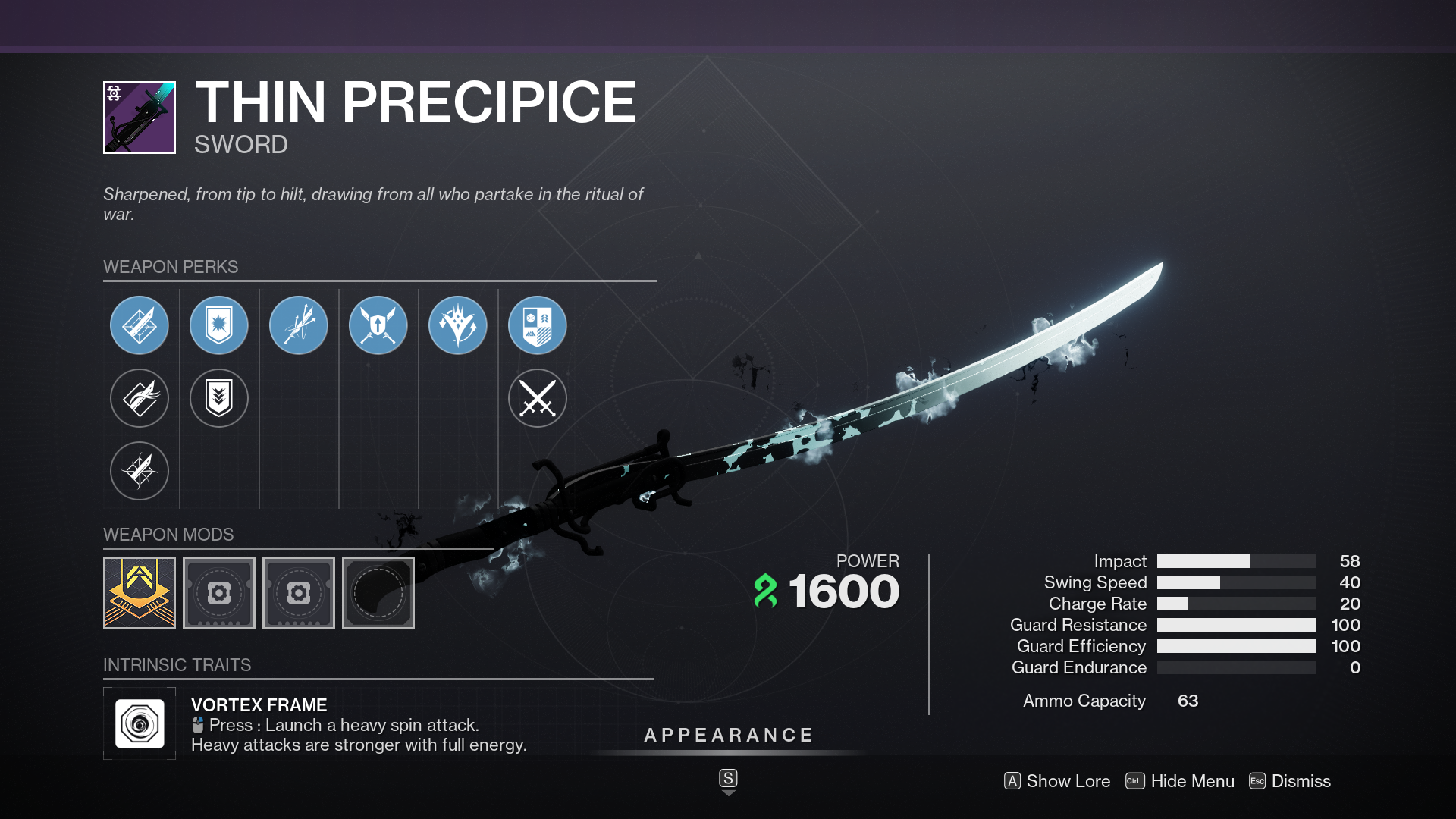 Everything You Need to Know About Thin Precipice God Roll in Destiny 2