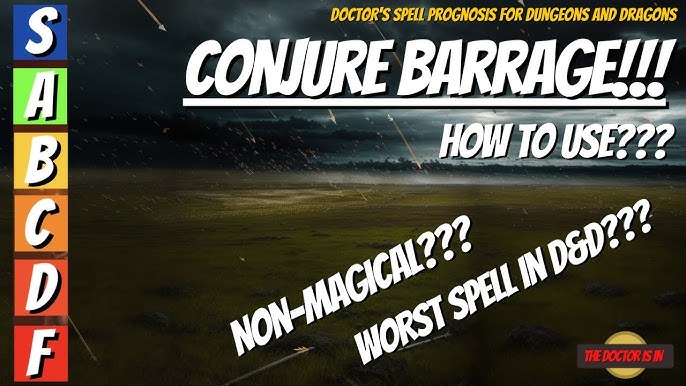 Conjure Barrage 5e: Mastering the Magic and Strategic Uses of This Spell