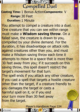 Understanding the Compelled Duel 5e Spell: A Strategic Analysis for Dungeons & Dragons Players