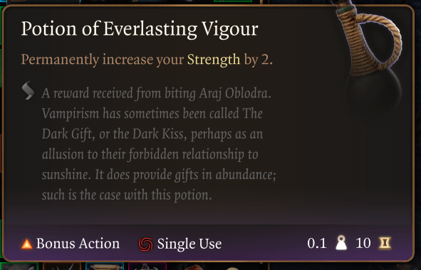 BG3 Potion of Everlasting Vigor: A Comprehensive Guide to Boosting Your Adventure