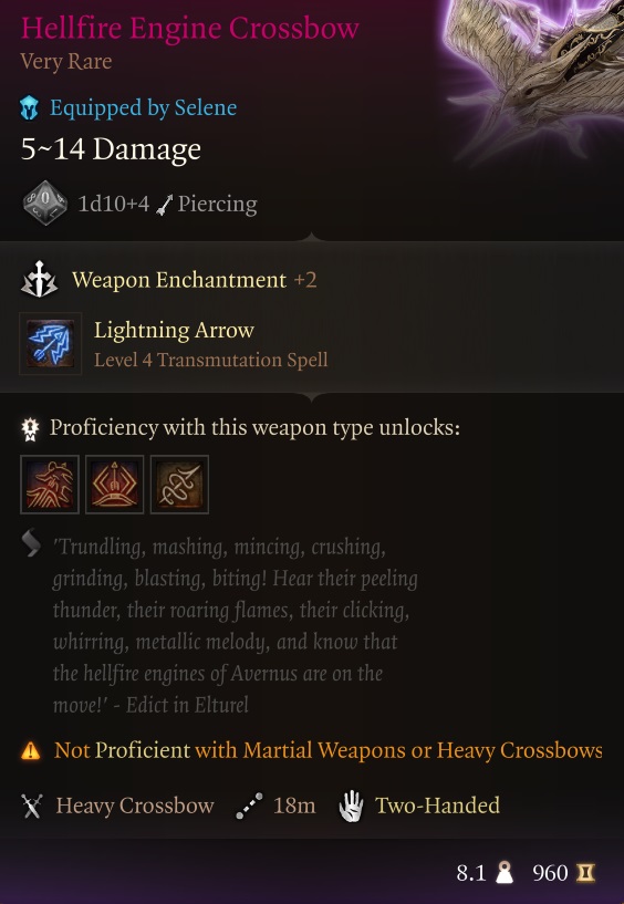 Hellfire Engine Crossbow BG3: A Comprehensive Guide to Unlocking Its Full Potential in Baldur's Gate 3