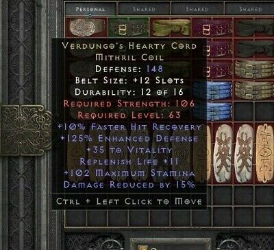 Everything You Need to Know About Verdungo's Hearty Belt in Diablo 2 Resurrected