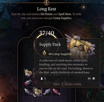 Understanding the Importance of the Camp Supply Pack in Baldur's Gate 3: A Comprehensive Guide