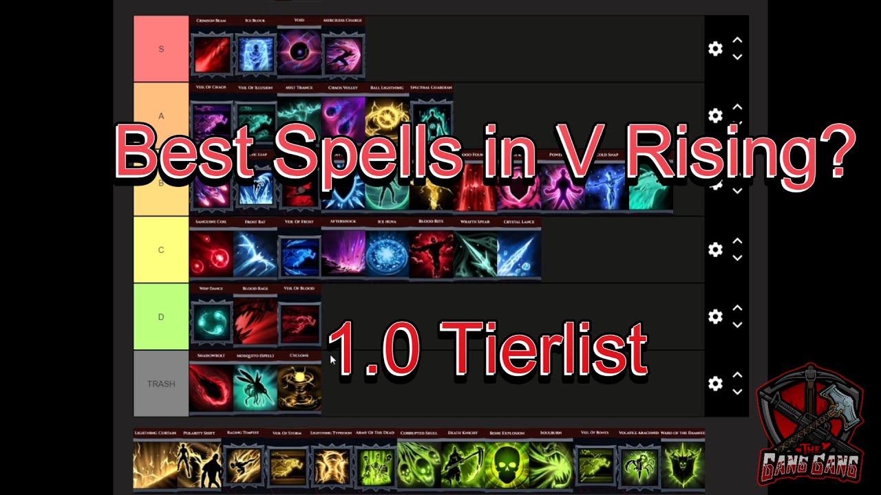 V Rising Spells Tier List: The Ultimate Guide to Mastering the Magic in V Rising
