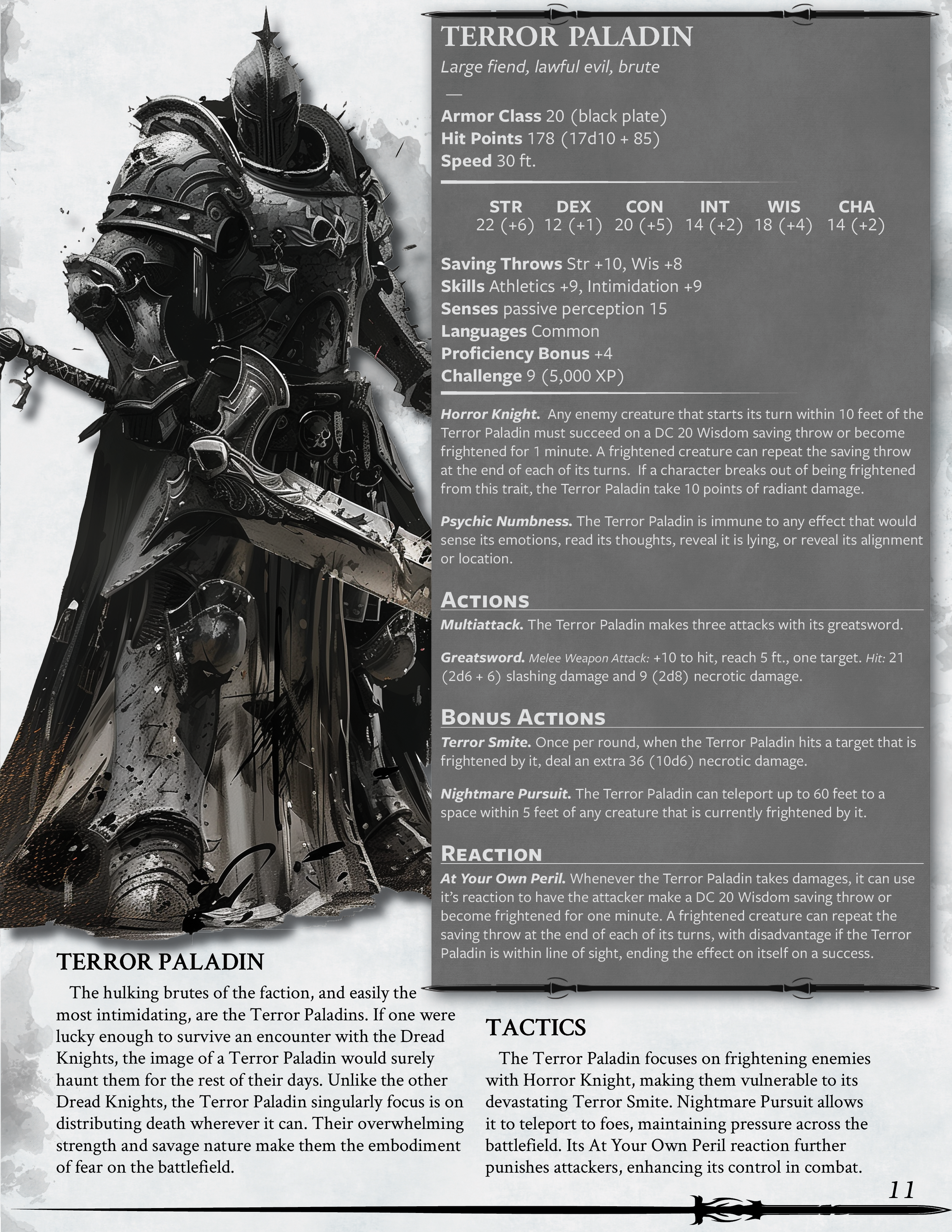 Dreadful Aspect 5e: Unraveling the Terrorous Power in Dungeons & Dragons