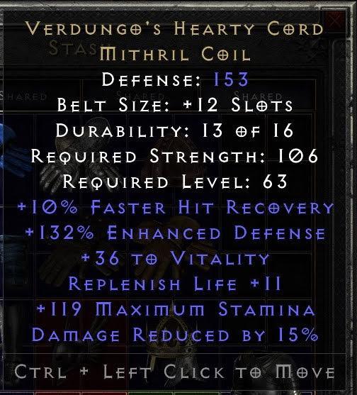 Everything You Need to Know About Verdungo's Hearty Belt in Diablo 2 Resurrected