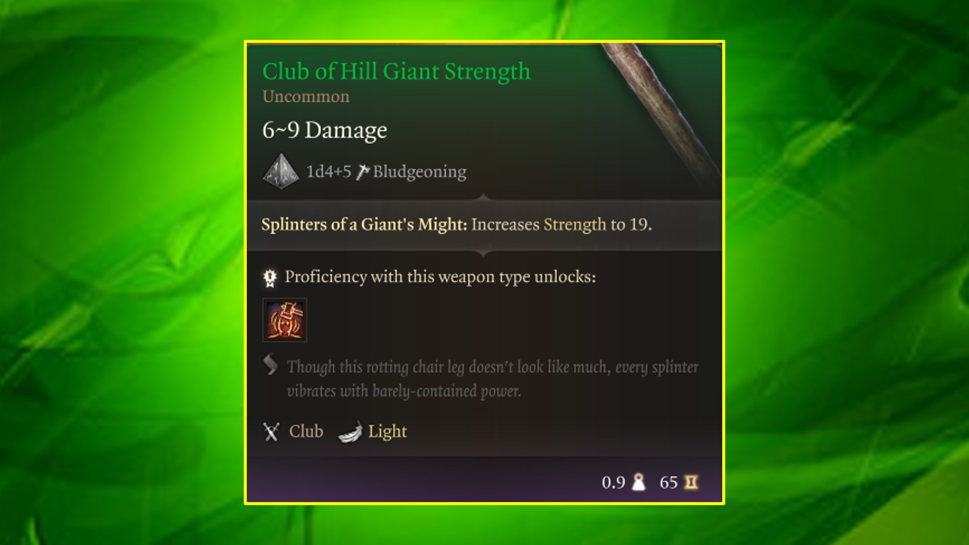 Club of Giant Strength in BG3: Unlocking the Power of the Mighty Artifact