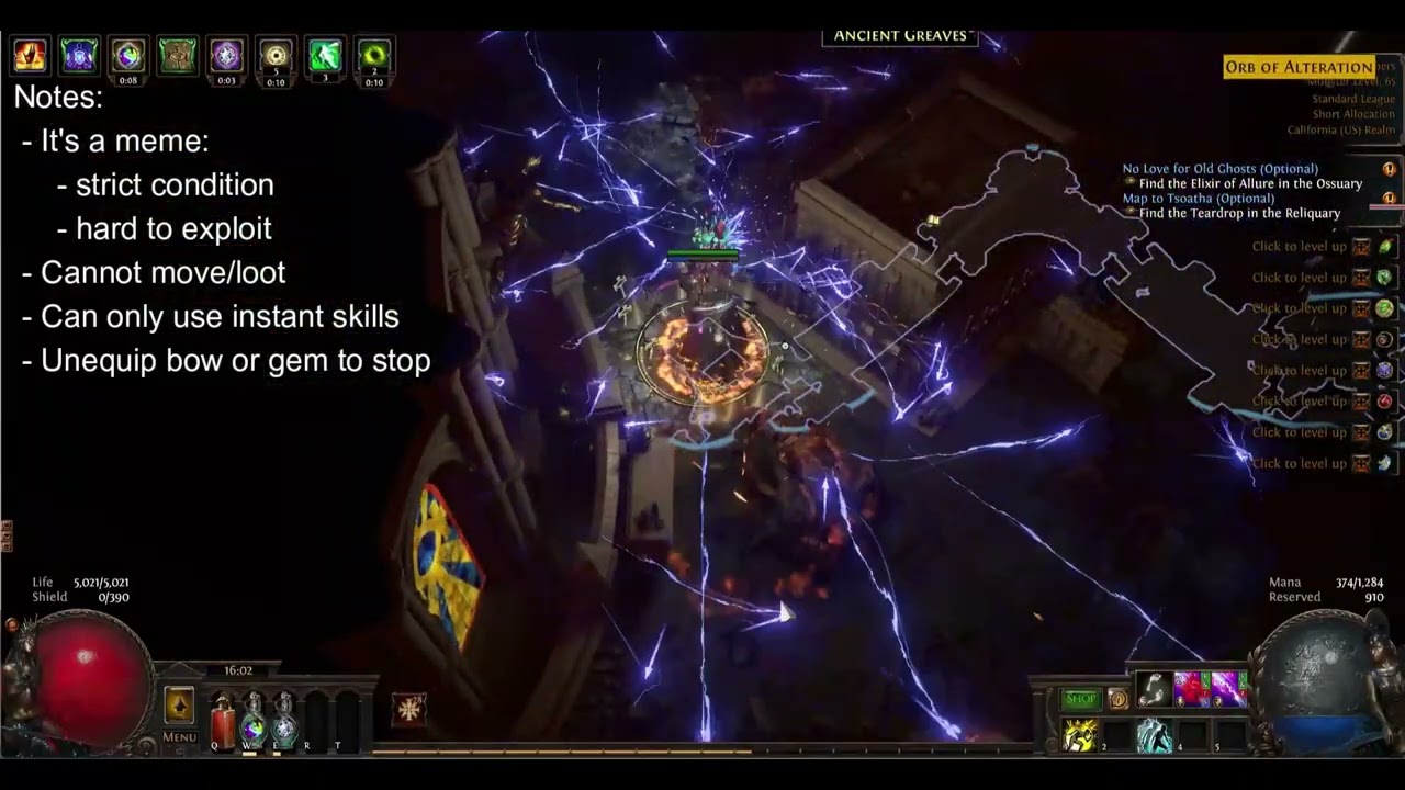 Vaal Lightning Arrow of Electrocution: A Powerful Skill in Path of Exile