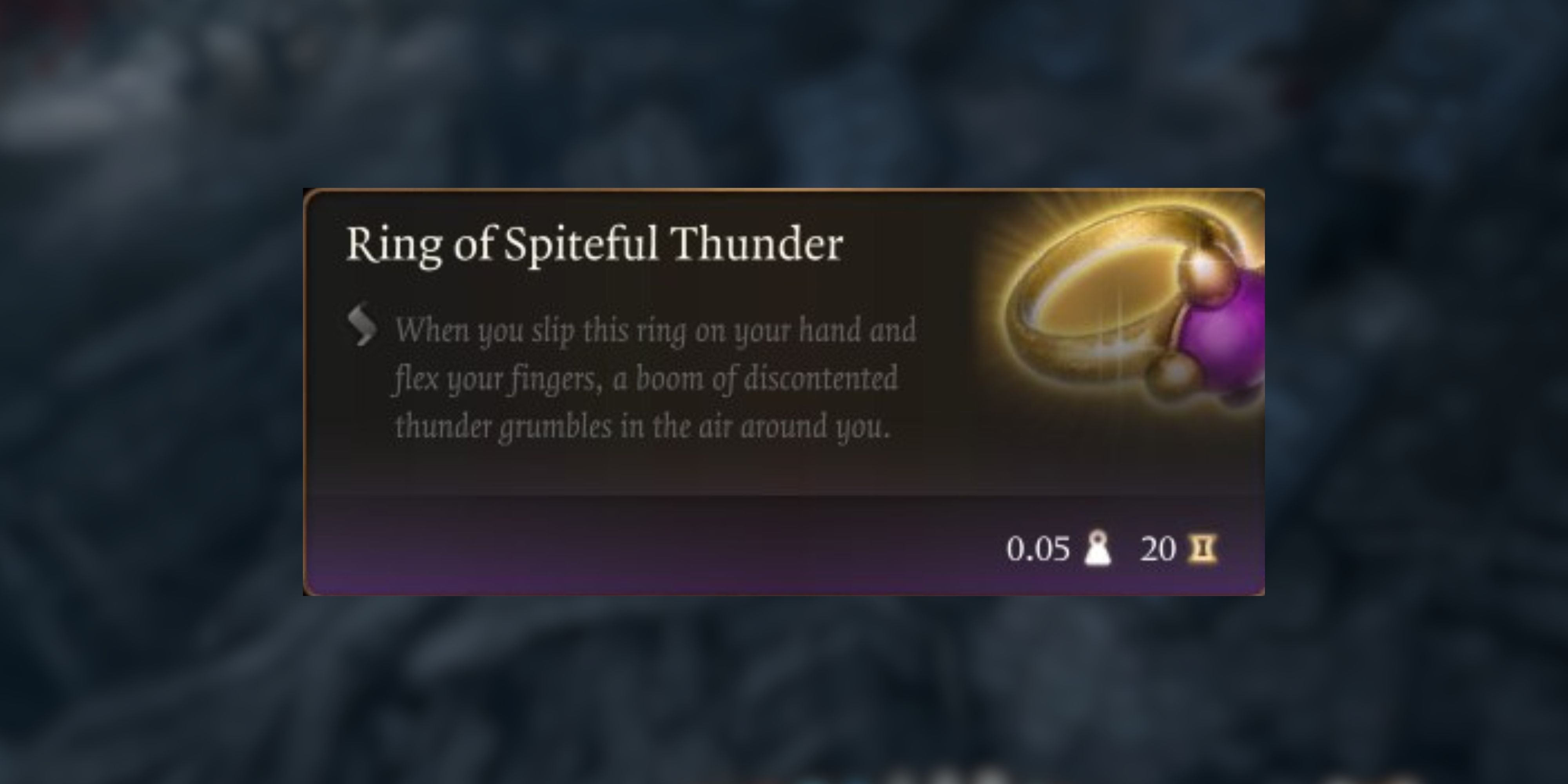Understanding BG3 Ring of Spiteful Thunder: A Comprehensive Guide for Players