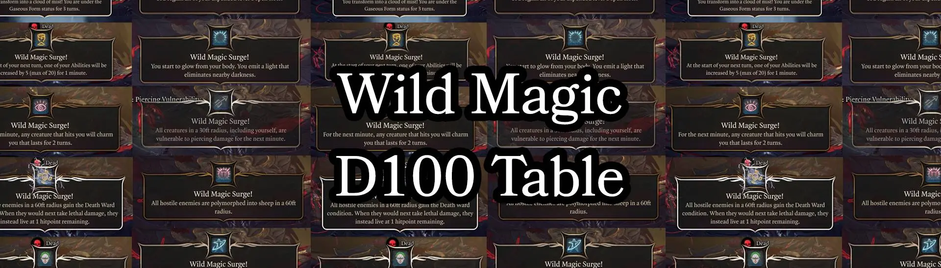 Understanding BG3 Wild Magic Table: Everything You Need to Know