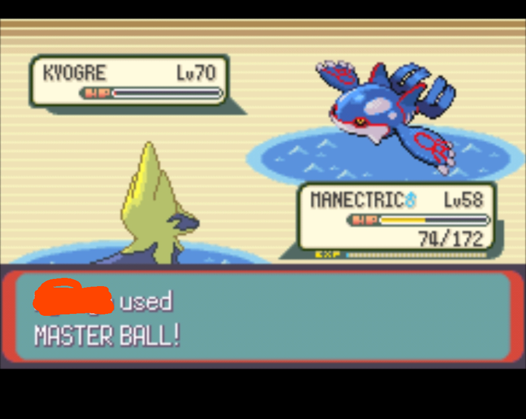 How to Use the Master Ball on Kyogre in Pokémon Sapphire: A Complete Guide
