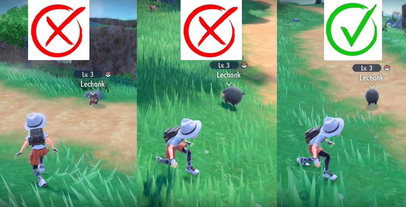Pokemon Violet: How to Sneak Up on Pokemon Like a Pro