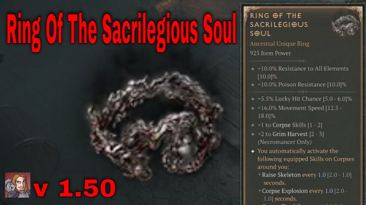Ring of the Sacrilegious Soul in Diablo 4: What’s the Hype and How to Make It Work for You?