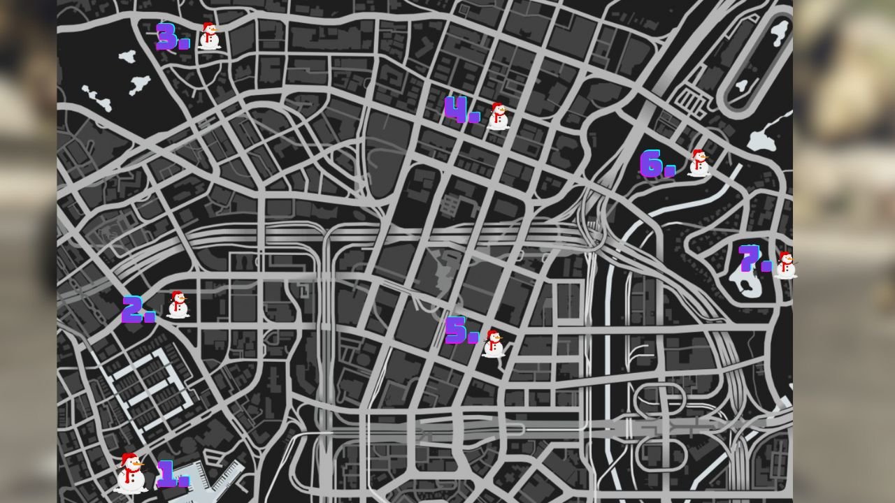GTA Online Snowman Locations Map: Where to Find the Festive Snowman!