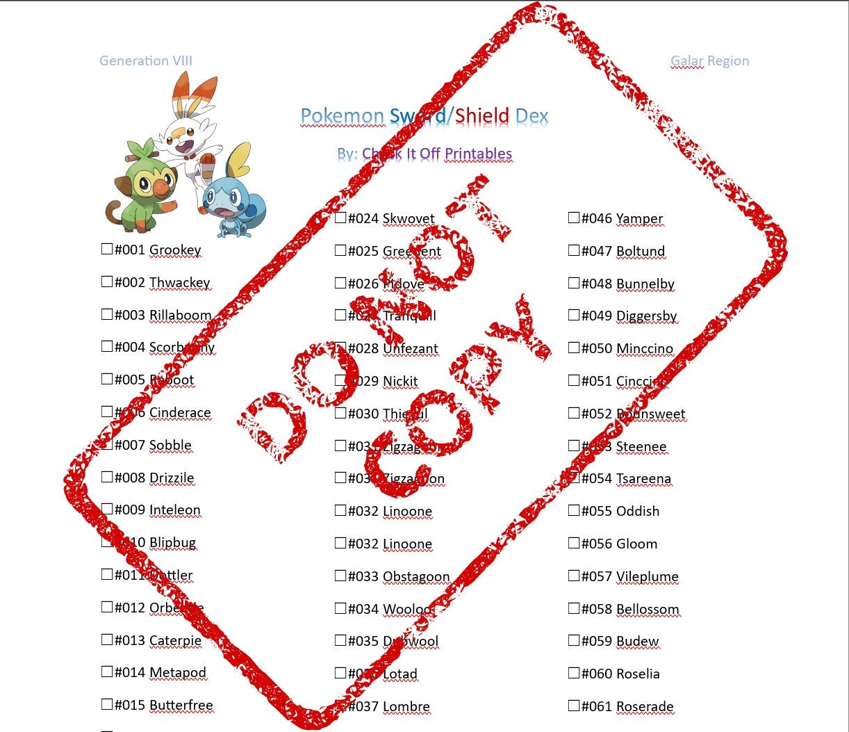 Everything You Need to Know About the Pokémon Sword Pokédex Checklist