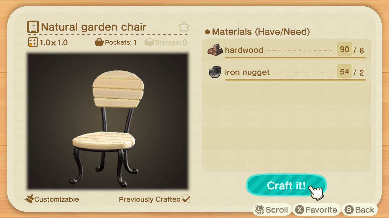 Natural Garden Chair ACNH: Everything You Need to Know!