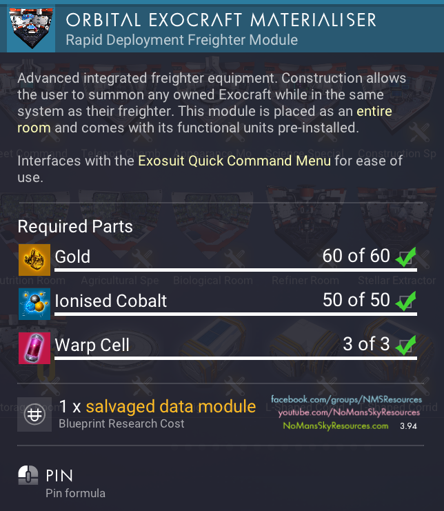 Orbital Exocraft Materialiser: A Game-Changing Feature or a Pain in the Sky?