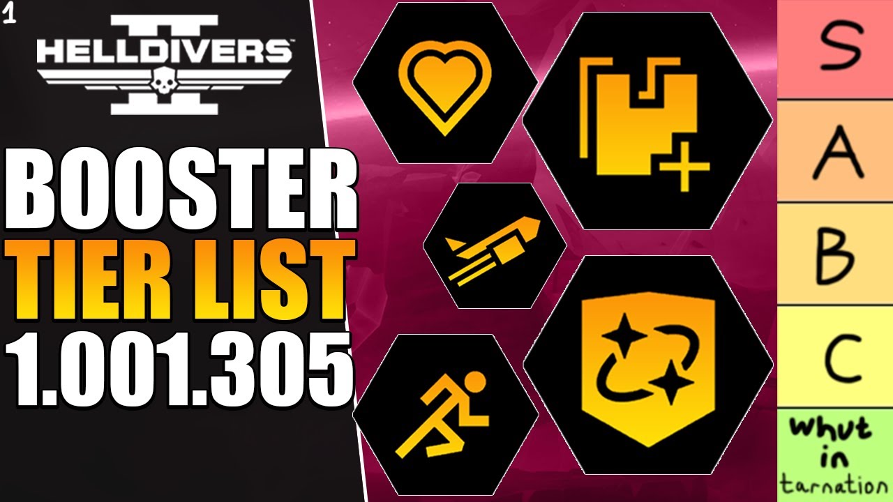 Helldivers 2 Boosters Tier List: Your Ultimate Guide to Getting the Best Boosters!