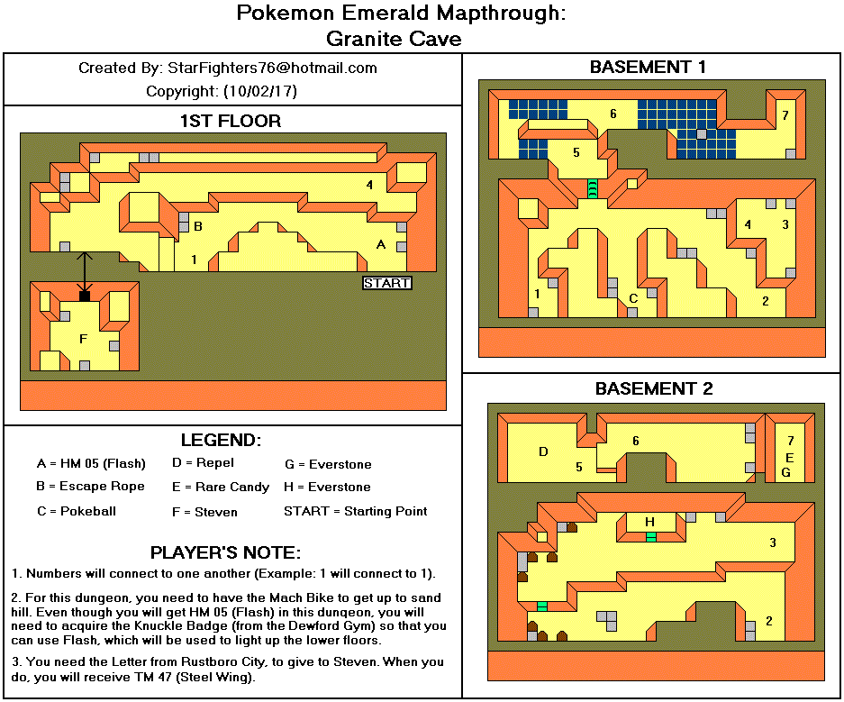 Exploring the Hidden Depths: Pokemon Emerald Granite Cave Map Guide