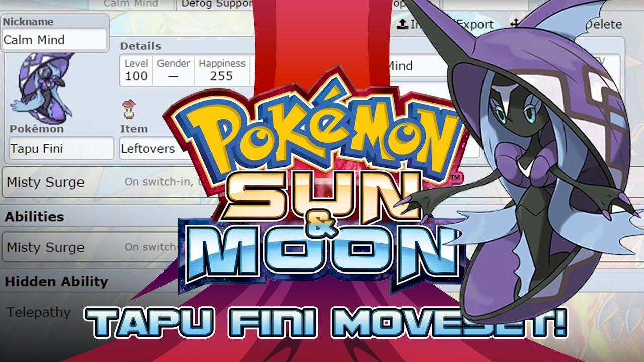 Ultimate Tapu Fini Moveset Guide for Competitive Play