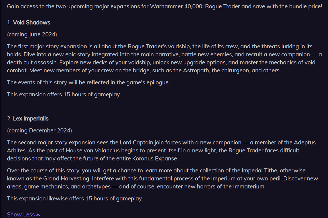 Rogue Trader Roadmap: What's Coming and What We Hope For