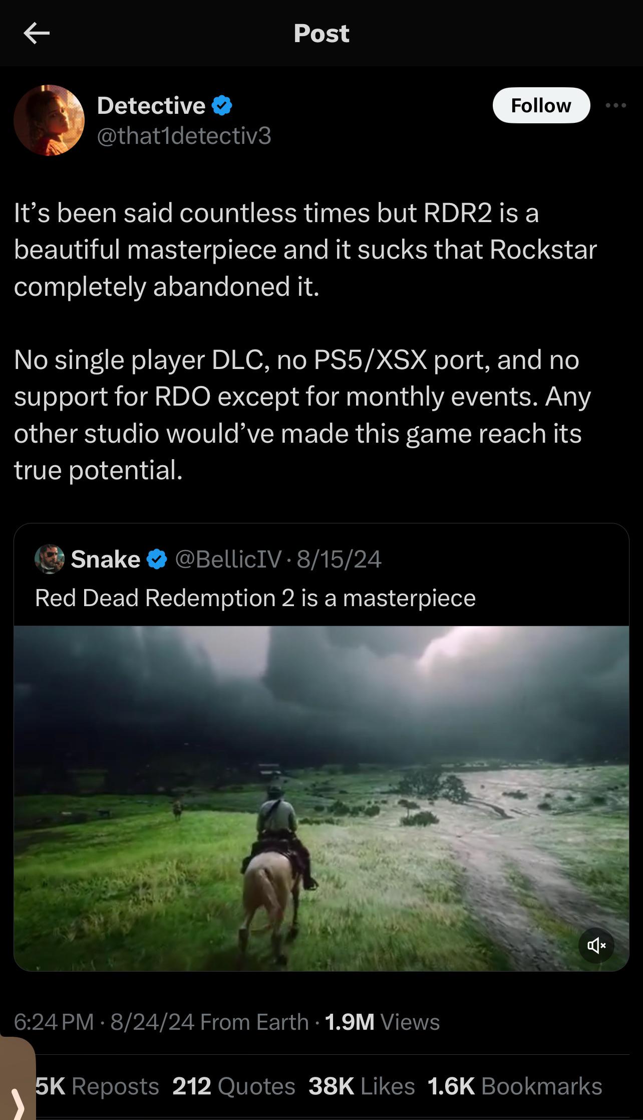RDR2 It's Art: A Beautiful Mess or Just a Masterpiece?