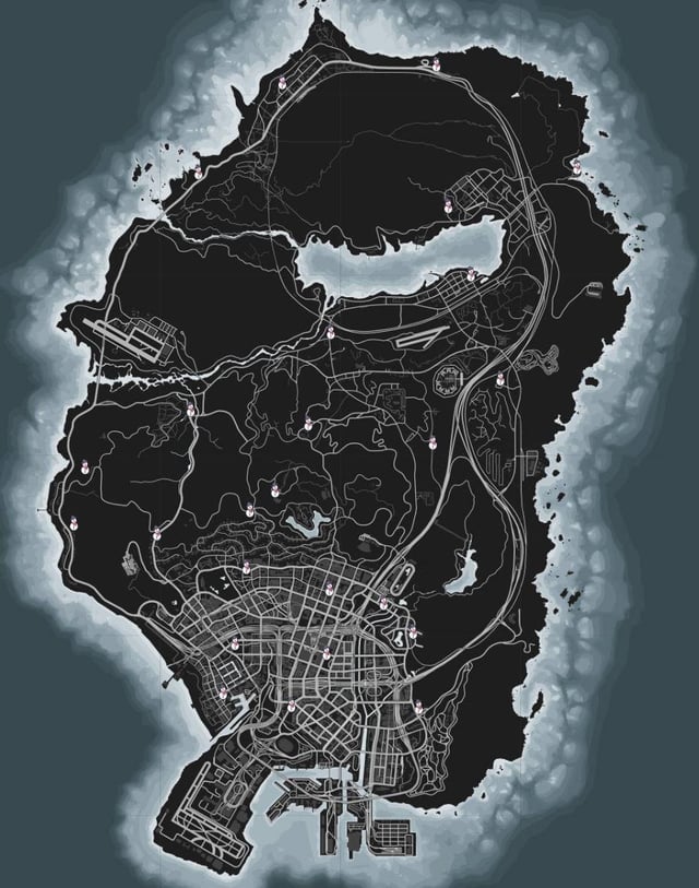 GTA Online Snowman Locations Map: Where to Find the Festive Snowman!