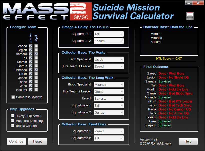 Mass Effect 2 Suicide Mission Flowchart: How to Make Sure Everyone Survives