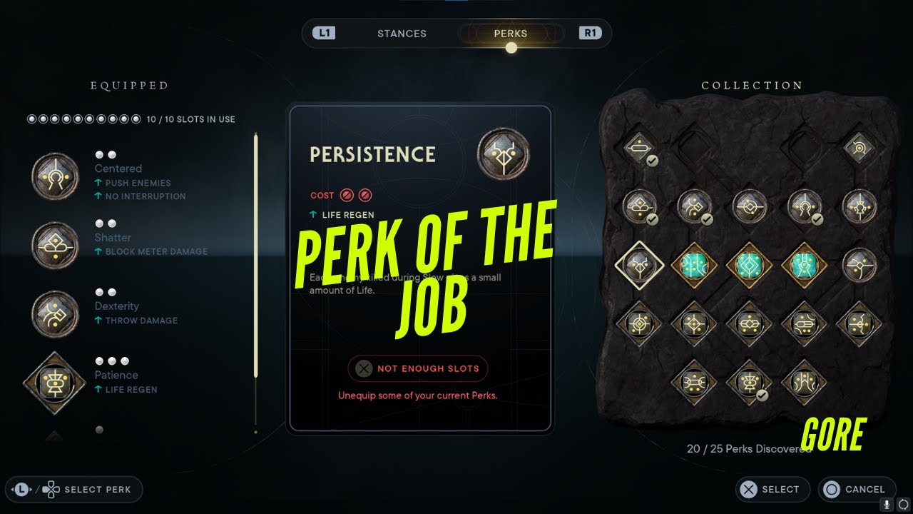 Perk of the Job in Jedi Survivor: The Power of Playable Perks