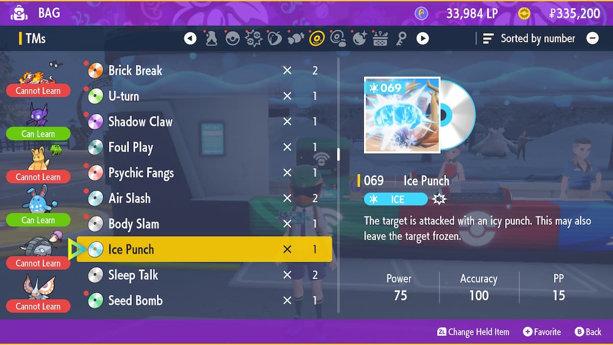 Ice Punch TM in Pokemon Violet: Everything You Need to Know