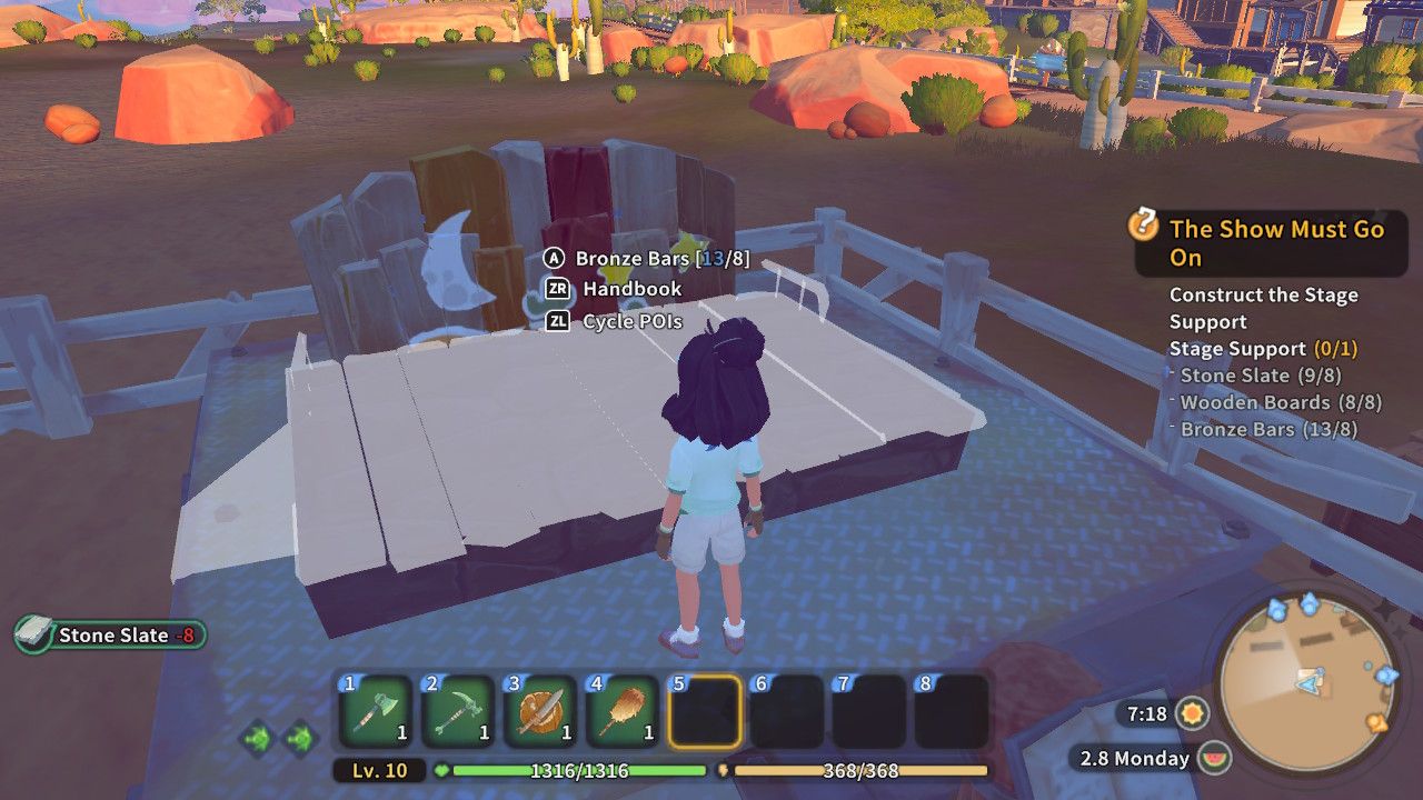My Time at Sandrock Stage Backdrop or Support: Troubleshooting and Tips