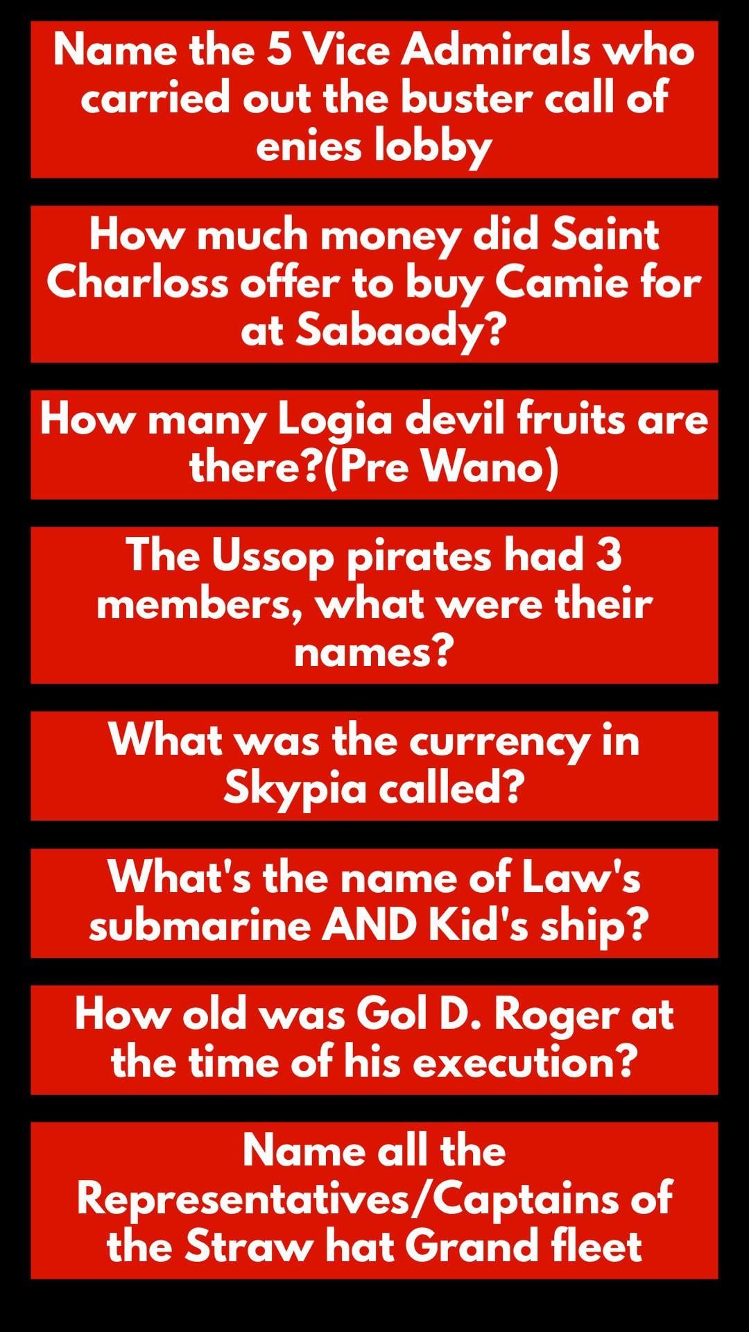 One Piece Trivia with Answers: A Fun Challenge for the True Pirates!