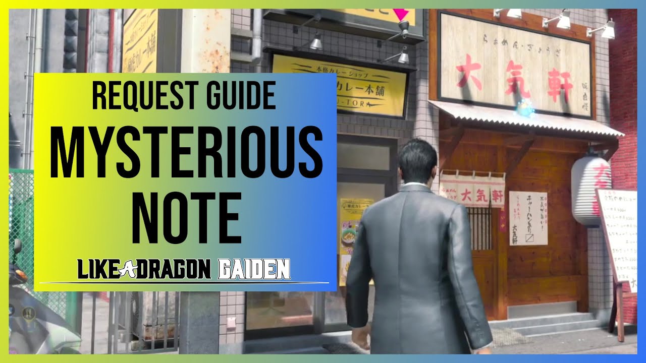 Like A Dragon Gaiden Solve The Mysterious Note: A Guide for Players