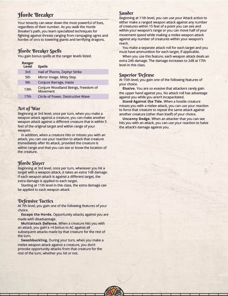 Horde Breaker: A Big Problem or a Fun Challenge?