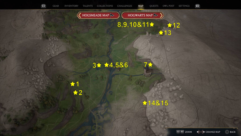 Hogwarts Valley Collection Chests Map: Finding the Hidden Treasures!