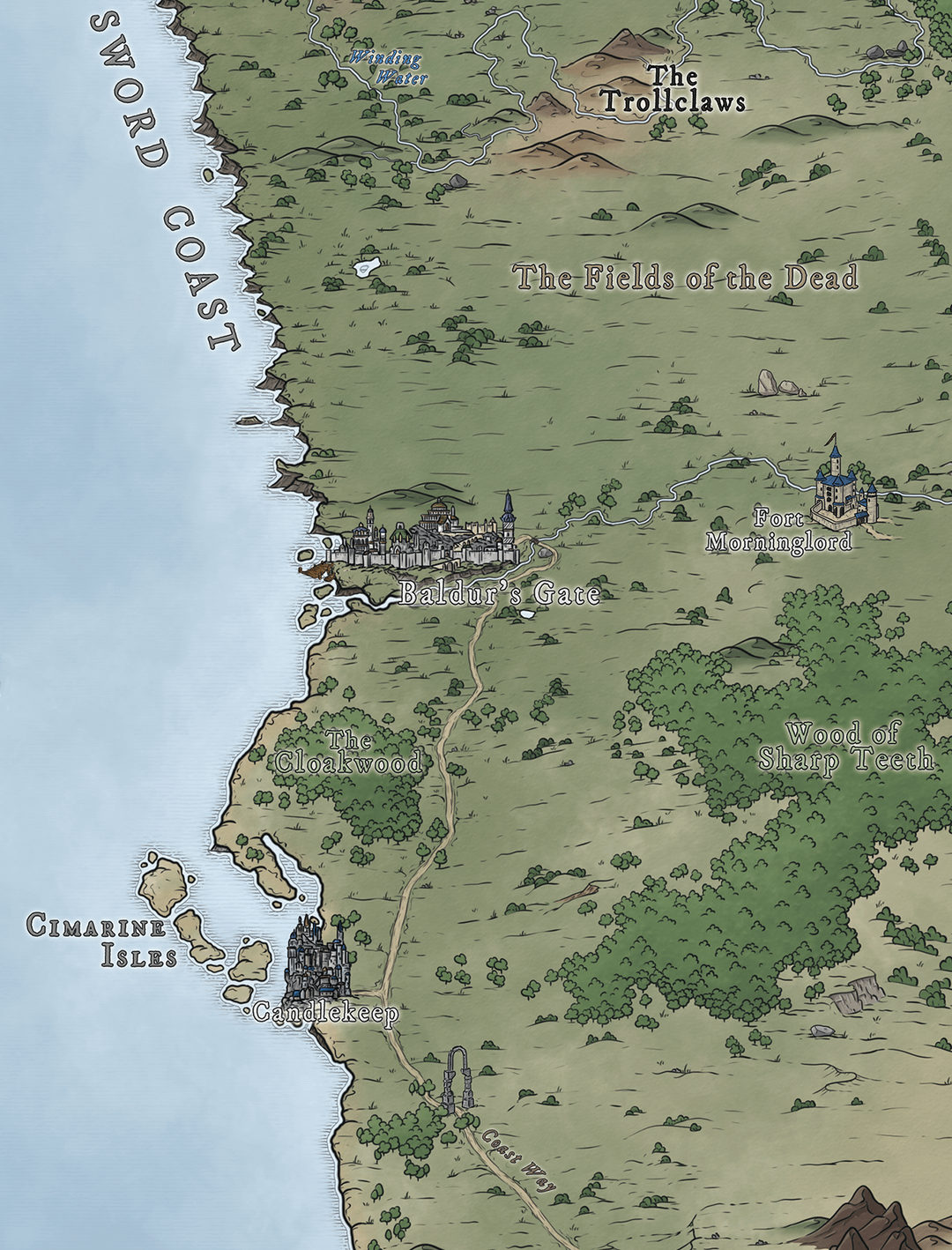 Sword Coast in Baldur's Gate 3: Exploring the Richness of a Legendary World