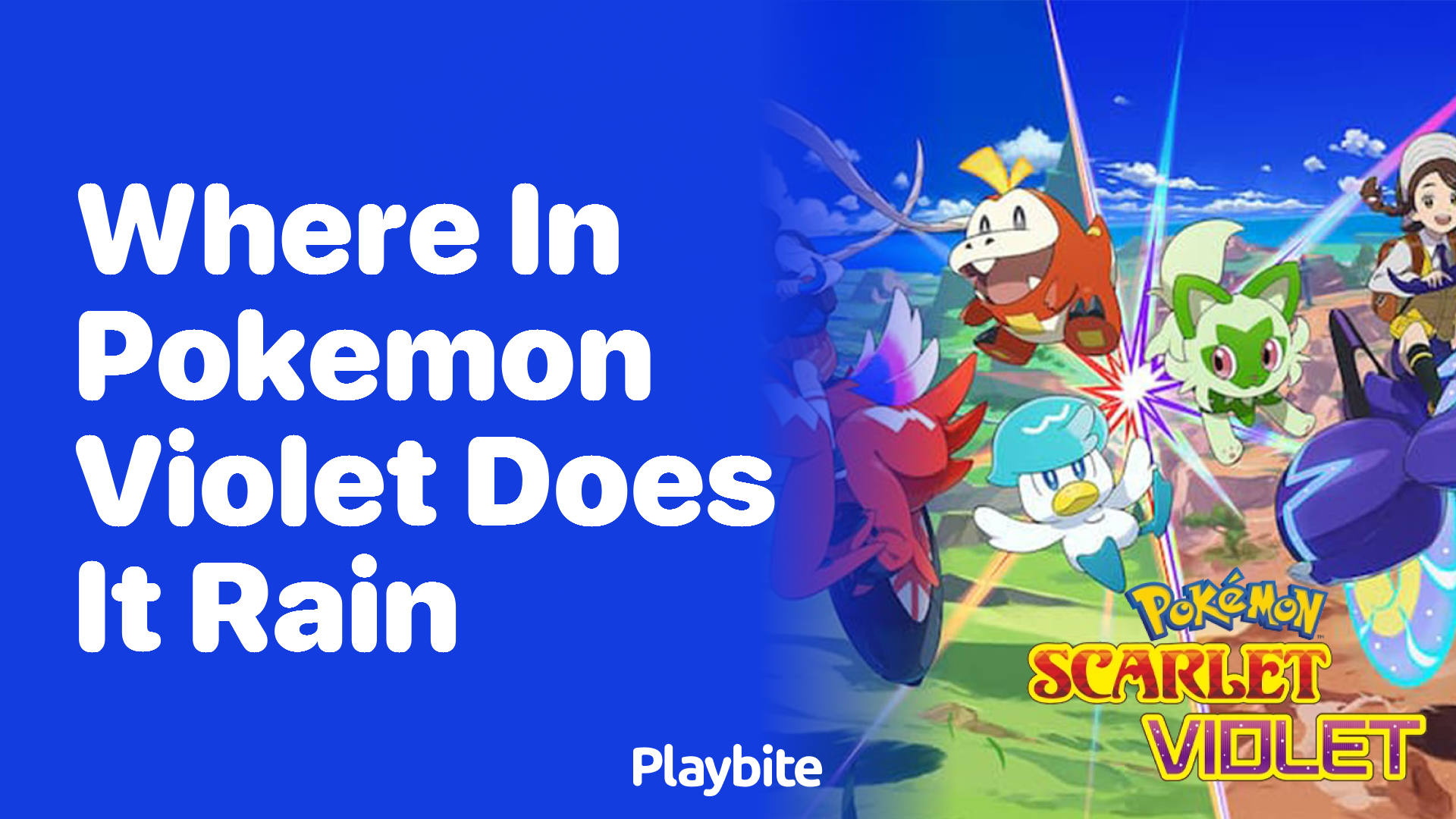 Rain in Pokémon Violet: The Unpredictable Weather That Changes the Game