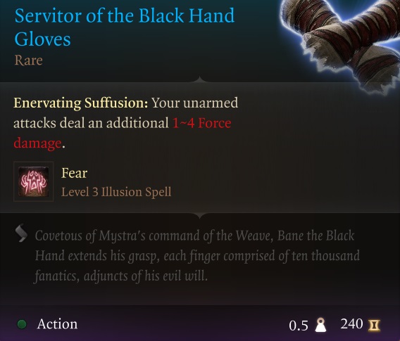 Servitor of the Black Hand Gloves: A Legendary Item in Gaming Lore