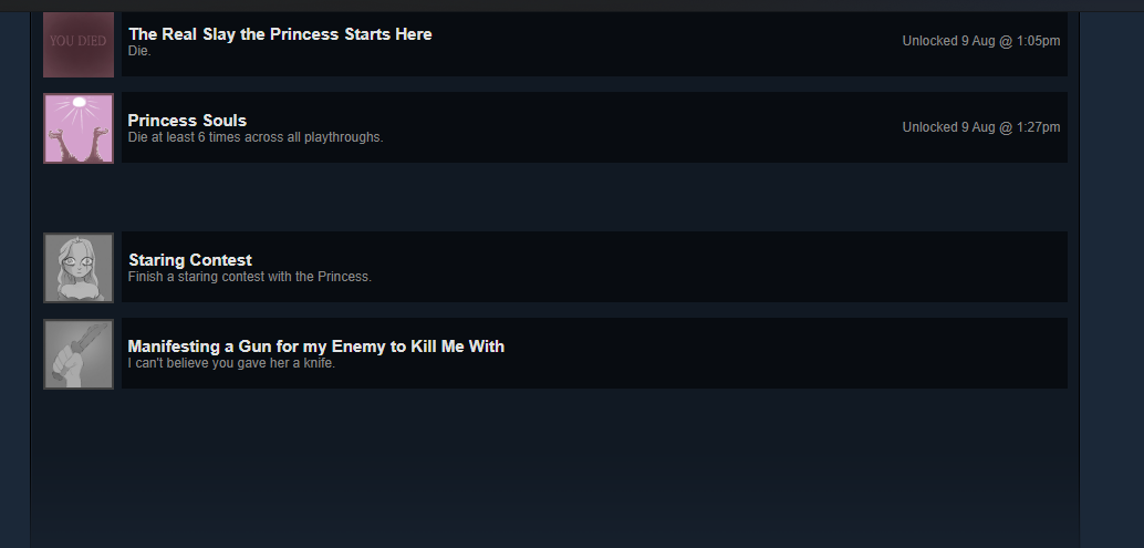 Slay the Princess Achievement Guide: How to Unlock All Achievements and Master the Game