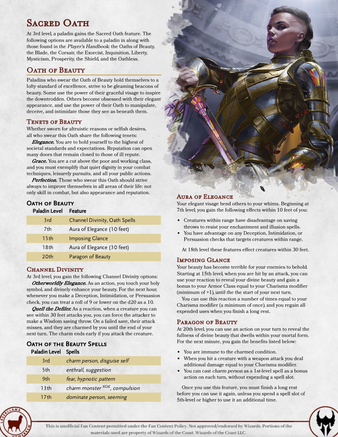 Paladin Oath of Deception: A Heroic Path Less Traveled
