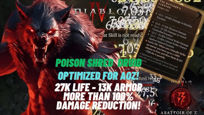 Poison Shred Druid Diablo 4: How to Master the Toxic Fury